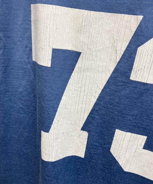 Whim Gazette（ウィムガゼット）Whim Gazette (ウィムガゼット) フットボールロングTシャツ ライトブルー サイズ:Freeの古着・服飾アイテム