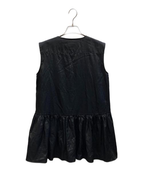 Conte（コンテ）conte (コンテ) サテンノースリーブブラウス/8516-1-990004 ブラック サイズ:-の古着・服飾アイテム