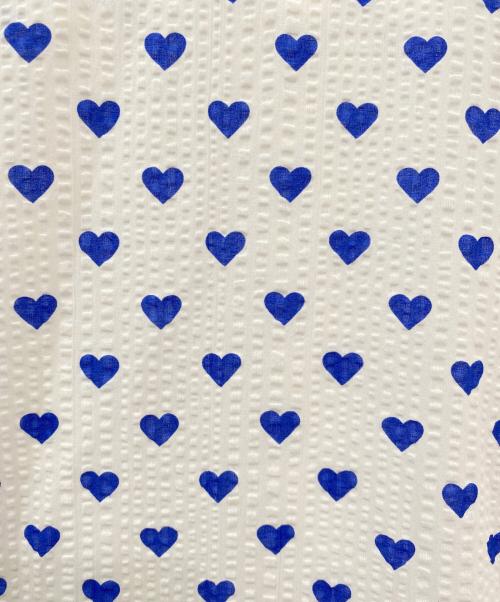 OBLI（オブリ）OBLI (オブリ) ブルーハートティアードワンピース ホワイト サイズ:1の古着・服飾アイテム