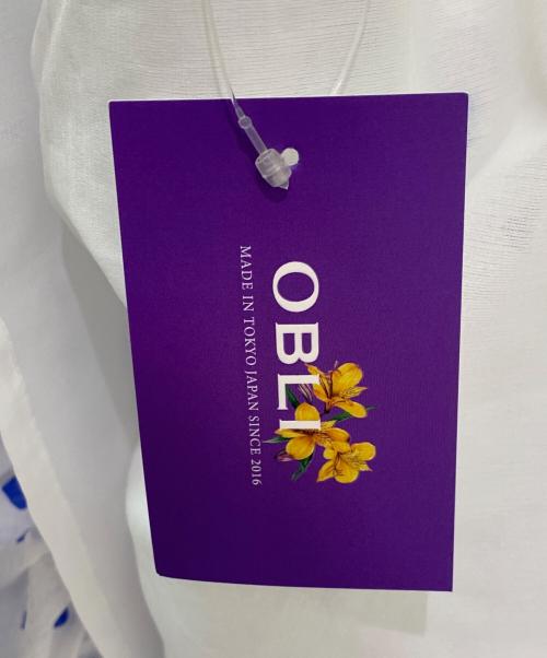 OBLI（オブリ）OBLI (オブリ) ブルーハートティアードワンピース ホワイト サイズ:1の古着・服飾アイテム