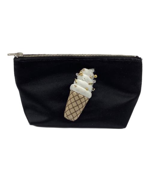 LUDLOW（ラドロー）LUDLOW (ラドロー) ソフトクリームポーチ ブラックの古着・服飾アイテム