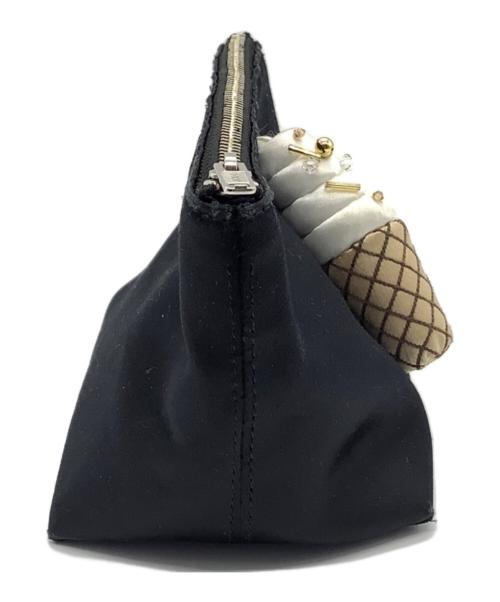 LUDLOW（ラドロー）LUDLOW (ラドロー) ソフトクリームポーチ ブラックの古着・服飾アイテム