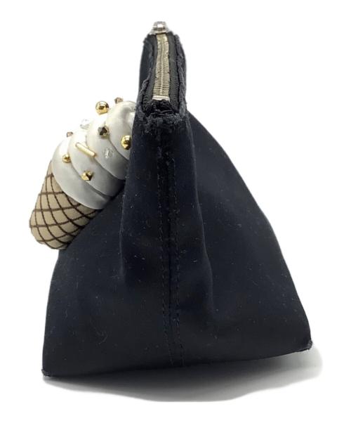 LUDLOW（ラドロー）LUDLOW (ラドロー) ソフトクリームポーチ ブラックの古着・服飾アイテム