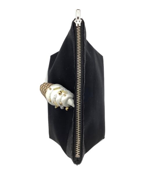 LUDLOW（ラドロー）LUDLOW (ラドロー) ソフトクリームポーチ ブラックの古着・服飾アイテム