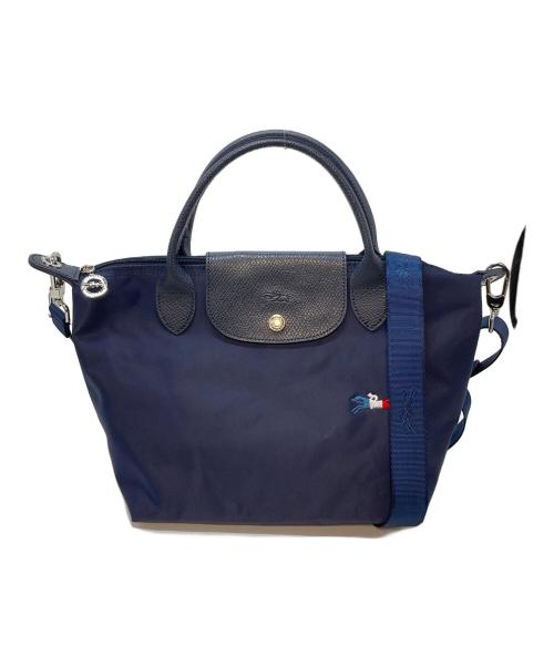 LONGCHAMP（ロンシャン）LONGCHAMP (ロンシャン) 2WAYバッグ　ハンドバッグ　ショルダーバッグ　ナイロンバッグ ネイビー サイズ:実寸参照の古着・服飾アイテム