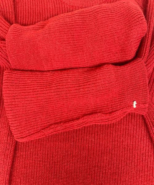COLUMN（コラム）COLUMN (コラム) クルーネックニット レッド サイズ:38の古着・服飾アイテム