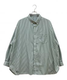 FreshService（フレッシュサービス）の古着「ストライプシャツ」｜グリーン
