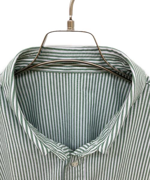 FreshService（フレッシュサービス）FreshService (フレッシュサービス) ストライプシャツ グリーン サイズ:Fの古着・服飾アイテム