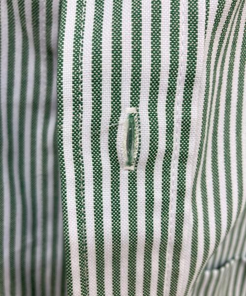 FreshService（フレッシュサービス）FreshService (フレッシュサービス) ストライプシャツ グリーン サイズ:Fの古着・服飾アイテム
