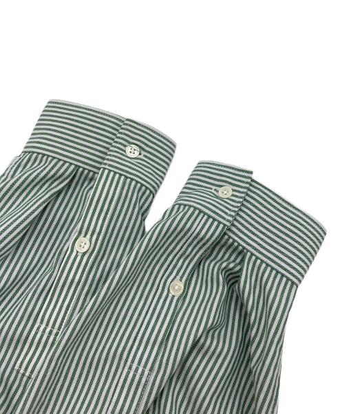 FreshService（フレッシュサービス）FreshService (フレッシュサービス) ストライプシャツ グリーン サイズ:Fの古着・服飾アイテム