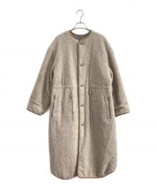 H BEAUTY&YOUTH（エイチ ビューティー&ユース）の古着「QUILTED BOA REVERSIBLE COAT」｜ベージュ
