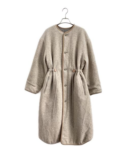 H BEAUTY&YOUTH（エイチ ビューティー&ユース）H BEAUTY&YOUTH (エイチ ビューティー&ユース) QUILTED BOA REVERSIBLE COAT ベージュ サイズ:Mの古着・服飾アイテム