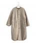 H BEAUTY&YOUTH（エイチ ビューティー&ユース）の古着「QUILTED BOA REVERSIBLE COAT」｜ベージュ