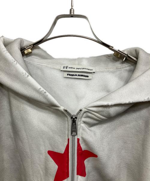 urban Sophistication（アーバンソフィスティケーション）URBAN SOPHISTICATION (アーバンソフィスティケーション) Tokyo Worn Zip Hoodie Regular Fit グレー サイズ:XLの古着・服飾アイテム