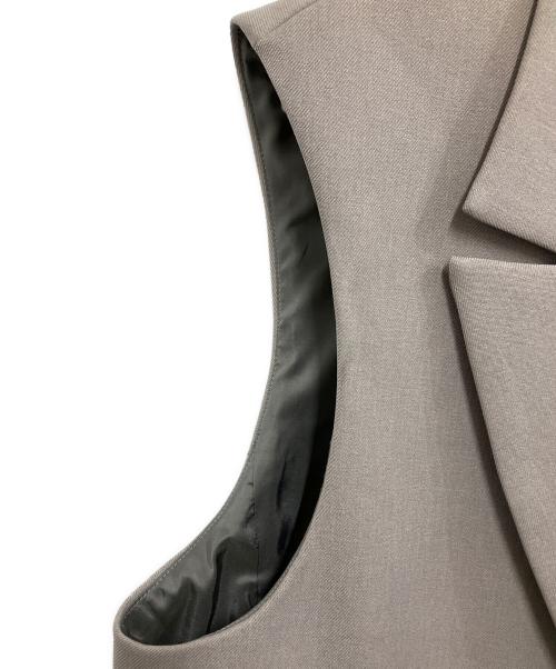 TWOMEL（トゥメル）TWOMEL (トゥメル) BOX JACKET VEST グレー サイズ:Freeの古着・服飾アイテム