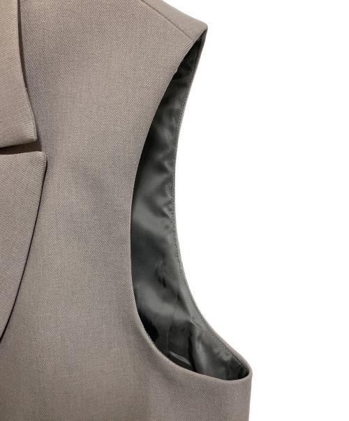 TWOMEL（トゥメル）TWOMEL (トゥメル) BOX JACKET VEST グレー サイズ:Freeの古着・服飾アイテム