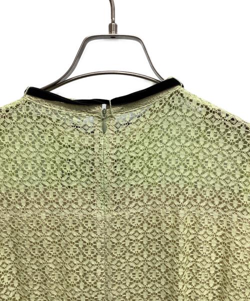 CELFORD（セルフォード）CELFORD (セルフォード) ボウタイレースワンピース ライム サイズ:38の古着・服飾アイテム