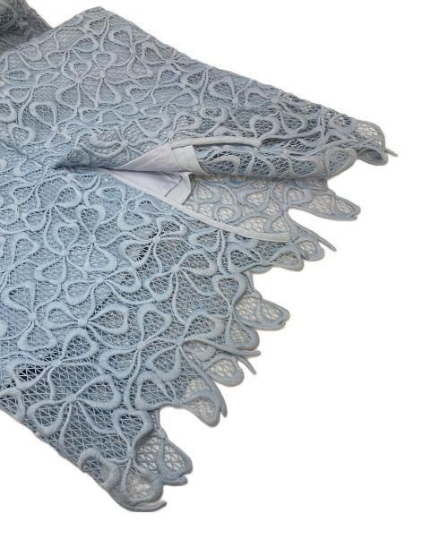 CELFORD（セルフォード）CELFORD (セルフォード) リボンメッシュレーススカート　ロングスカートスカート サックスブルー サイズ:38の古着・服飾アイテム