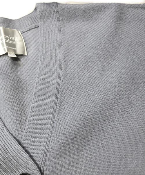 Drawing Numbers（ドローイングナンバーズ）Drawing Numbers (ドローイングナンバーズ) 接結ルーズVネックカーディガン ブルー サイズ:38の古着・服飾アイテム