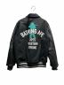 A BATHING APE (ア ベイシング エイプ) BAPE Varsity Jacket/スタジャン/ワッペンジャケット/001HJK301002M ブラック サイズ:M：90000円