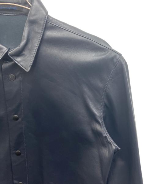 barnabehardy（バルナベハーディー）BARNABEHARDY (バルナベハーディー) レザーシャツ ブラック サイズ:Sの古着・服飾アイテム