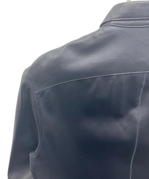 barnabehardy（バルナベハーディー）BARNABEHARDY (バルナベハーディー) レザーシャツ ブラック サイズ:Sの古着・服飾アイテム