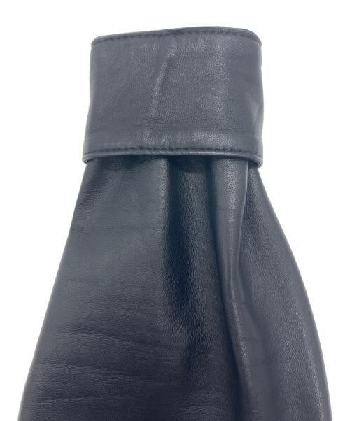 barnabehardy（バルナベハーディー）BARNABEHARDY (バルナベハーディー) レザーシャツ ブラック サイズ:Sの古着・服飾アイテム