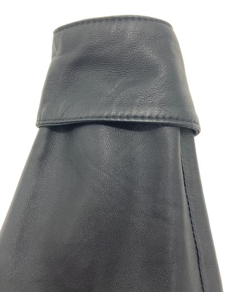 barnabehardy（バルナベハーディー）BARNABEHARDY (バルナベハーディー) レザーシャツ ブラック サイズ:Sの古着・服飾アイテム