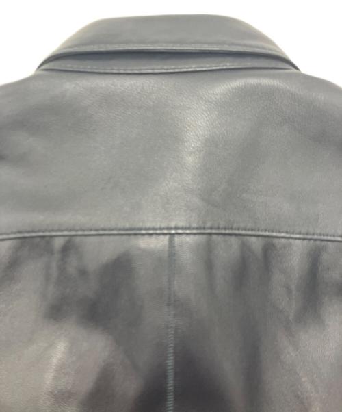 barnabehardy（バルナベハーディー）BARNABEHARDY (バルナベハーディー) レザーシャツ ブラック サイズ:Sの古着・服飾アイテム