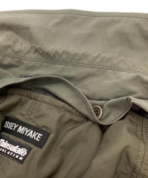 ISSEY MIYAKE（イッセイミヤケ）ISSEY MIYAKE (イッセイミヤケ) Thinsulate (シンサレート) ライナー付ラグランスリーブパラシュートコート オリーブ サイズ:3の古着・服飾アイテム