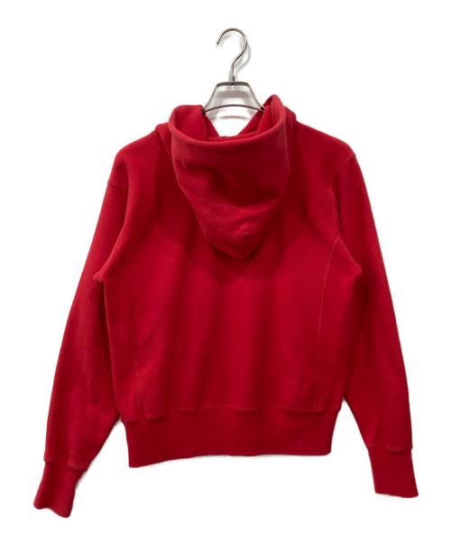 Champion REVERSE WEAVE（チャンピオン リバース ウィーブ）Champion REVERSE WEAVE (チャンピオン リバース ウィーブ) カレッジロゴパーカー レッド サイズ:Mの古着・服飾アイテム