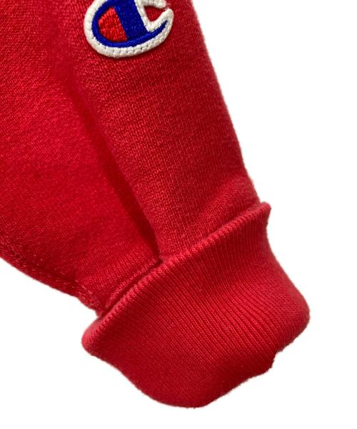 Champion REVERSE WEAVE（チャンピオン リバース ウィーブ）Champion REVERSE WEAVE (チャンピオン リバース ウィーブ) カレッジロゴパーカー レッド サイズ:Mの古着・服飾アイテム