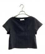 swaneスワネ）の古着「double short jacket」｜ブラック