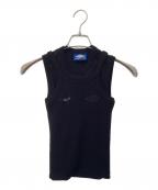 beautiful people×UMBROビューティフルピープル×アンブロ）の古着「double-end jersey tank top」｜ブラック