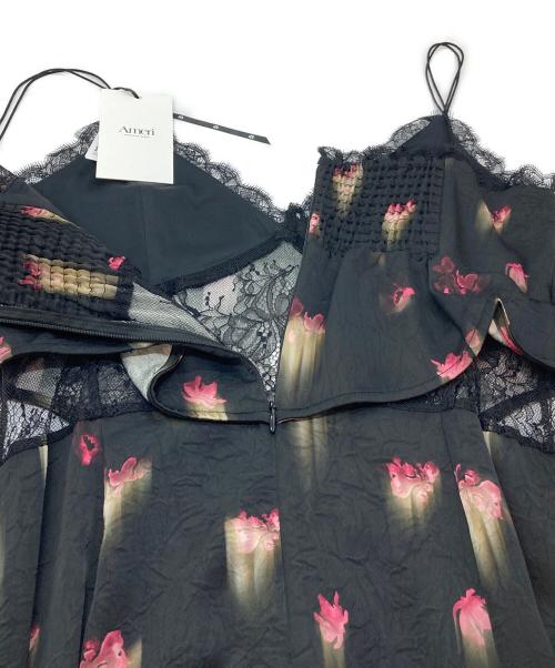 Ameri（アメリ）Ameri (アメリ) CLARA SATIN CAMI DRESS サテンキャミソールワンピース ブラック サイズ:Mの古着・服飾アイテム