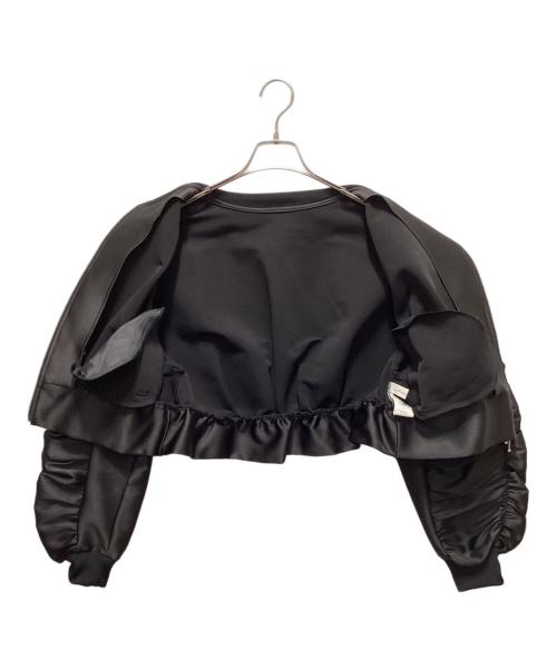 maison de Dolce.（メゾン ド ドルチェ）Maison de dolce. (メゾン ド ドルチェ) グロッシーブルゾン ブラック サイズ:FREEの古着・服飾アイテム