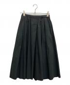 Plageプラージュ）の古着「typewriter cropped スカート」｜ブラック