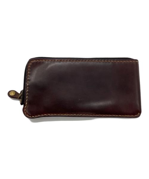 THE FLAT HEAD（ザ・フラットヘッド）THE FLAT HEAD (ザ・フラットヘッド) L字ファスナー レザースリムウォレット ブラウン サイズ:下記参照の古着・服飾アイテム