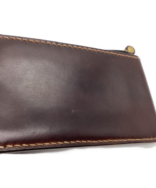 THE FLAT HEAD（ザ・フラットヘッド）THE FLAT HEAD (ザ・フラットヘッド) L字ファスナー レザースリムウォレット ブラウン サイズ:下記参照の古着・服飾アイテム