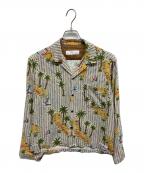 TOGA PULLA×reyn spoonerトーガ プルラ×レイン スプナー）の古着「オープンカラーシャツ」｜ベージュ