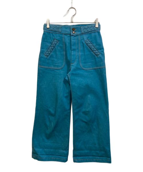 MARC JACOBS（マークジェイコブス）MARC JACOBS (マークジェイコブズ) ワイドデニムパンツ ブルー サイズ:SIZE 4の古着・服飾アイテム