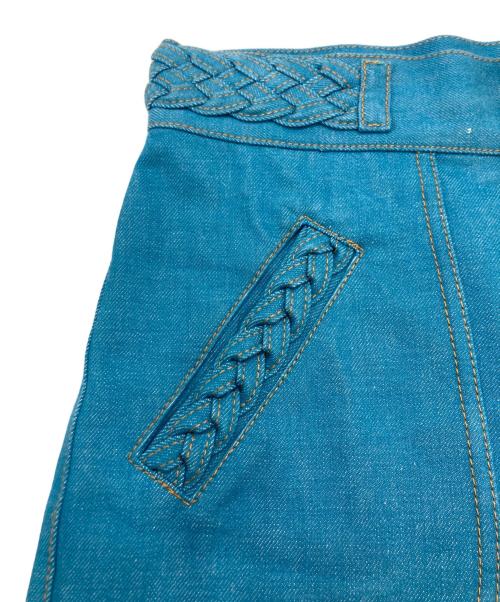 MARC JACOBS（マークジェイコブス）MARC JACOBS (マークジェイコブズ) ワイドデニムパンツ ブルー サイズ:SIZE 4の古着・服飾アイテム