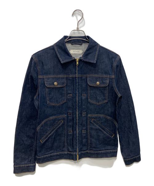 YCHAI（イカイ）YCHAI (イカイ) RIDER GIUBBINO ZIP デニムジャケット ブルー サイズ:44の古着・服飾アイテム