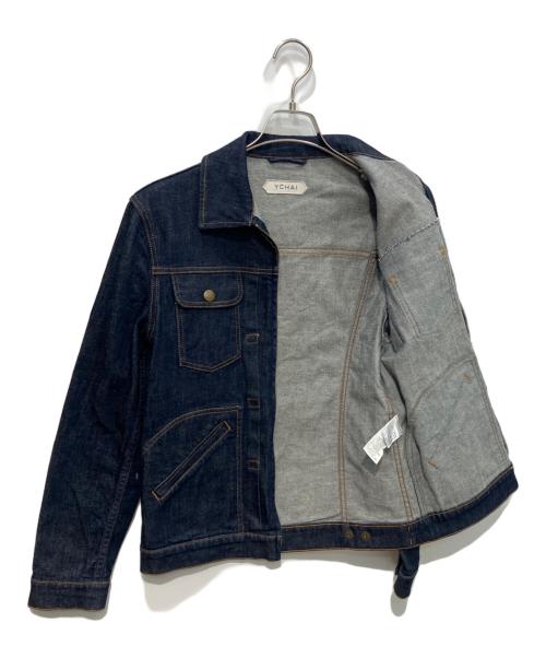 YCHAI（イカイ）YCHAI (イカイ) RIDER GIUBBINO ZIP デニムジャケット ブルー サイズ:44の古着・服飾アイテム