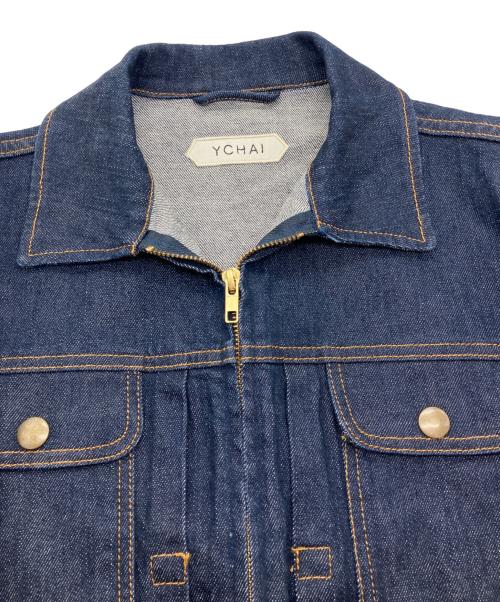 YCHAI（イカイ）YCHAI (イカイ) RIDER GIUBBINO ZIP デニムジャケット ブルー サイズ:44の古着・服飾アイテム