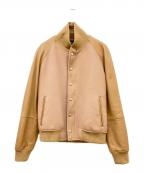 EMMETIエンメティ）の古着「スタジャン」｜キャメル
