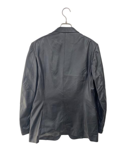 PAUL SMITH（ポールスミス）PAUL SMITH (ポールスミス) シープレザーテーラードジャケット ブラック サイズ:Lの古着・服飾アイテム