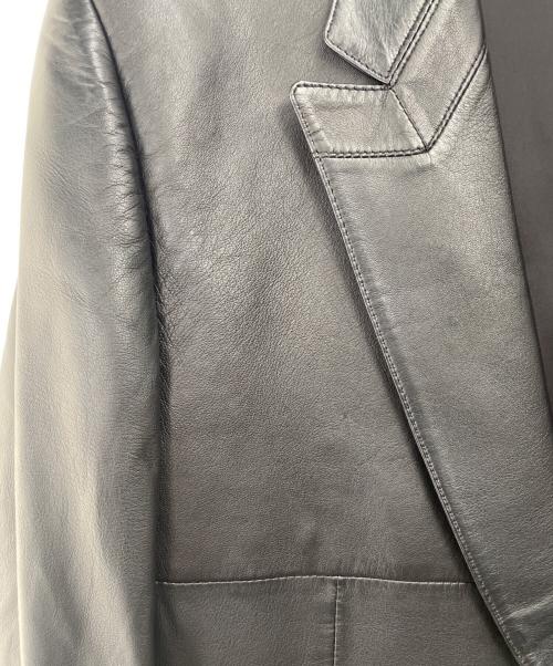 PAUL SMITH（ポールスミス）PAUL SMITH (ポールスミス) シープレザーテーラードジャケット ブラック サイズ:Lの古着・服飾アイテム