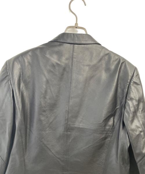 PAUL SMITH（ポールスミス）PAUL SMITH (ポールスミス) シープレザーテーラードジャケット ブラック サイズ:Lの古着・服飾アイテム