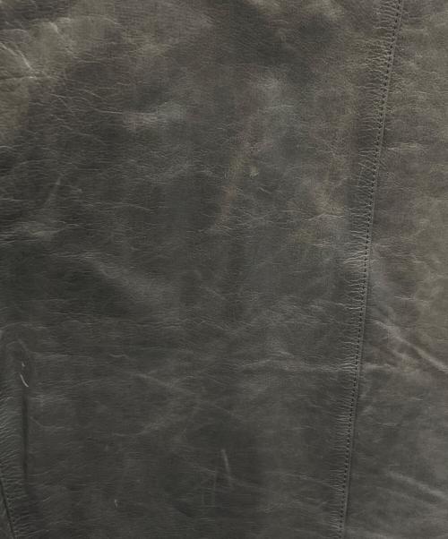 Paul Smith COLLECTION（ポールスミス コレクション）Paul Smith COLLECTION (ポールスミス コレクション) カウレザーテーラードジャケット ブラック サイズ:Lの古着・服飾アイテム